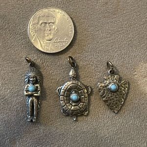 Turquoise vintage native America charms